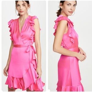 7 of all Mankind Wrap Dress in Hot Pink NWOT